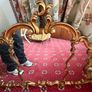 Rare Vintage 1930s Gilded Triptych Mirror Image 6