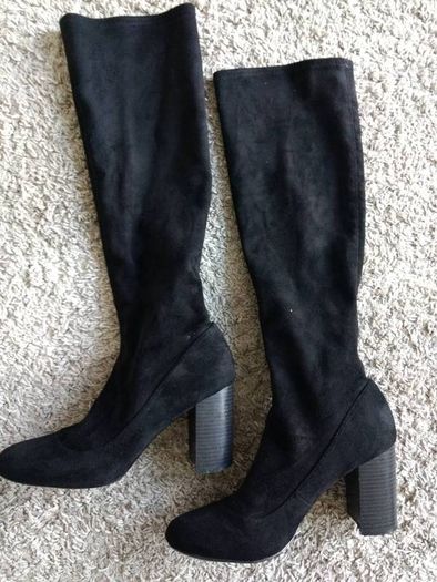 Faith knee-high suedette boots