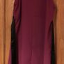 Purple dress Size 16 with black satin detail Image 4