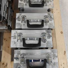 Aluminium storage case with foam lining 25cm x 25cm