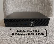 Dell OptiPlex 7070 Micro PC | i7 (9th gen) | 16GB | 256GB | WiFi | Win11
