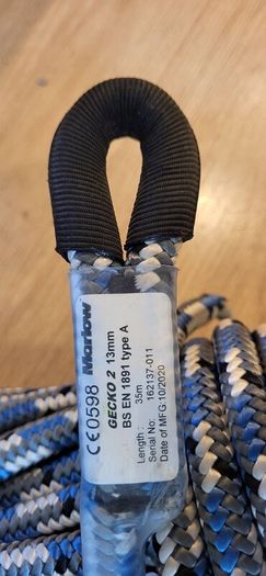 Marlow Gecko 13mm Tree Climbing Rope 35m Like New!