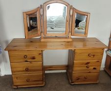 Solid Pine Vanity Unit