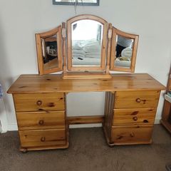 Solid Pine Vanity Unit