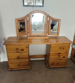 Solid Pine Vanity Unit