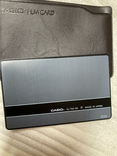 Vintage Casio Calculator SL-760 BK Solar Film Card
