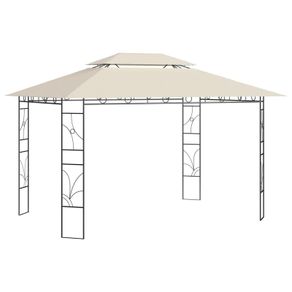 Gazebo 4x3x2.7 m Cream 160 g/m Sq