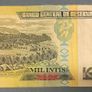 Old bank note from Peru - 1,000 intis Image 2