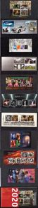 2020 Great Britain Royal Mail Miniature Sheets Pack with all miniature sheets issue in the year Mint Never Hinged (MNH)