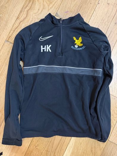 Belvedere FC Nike training top and school bag