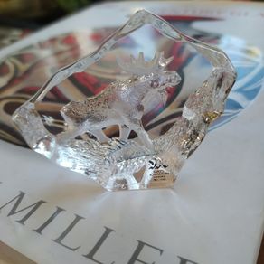 Mats Jonassen miniature crystal Moose