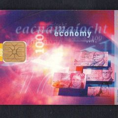 1996 Ireland 100 unit Irish culture definitive depicting abstract designs for various Irish cultural activities (ODS3) Call Card Used