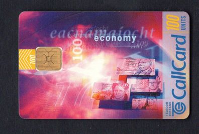 1996 Ireland 100 unit Irish culture definitive depicting abstract designs for various Irish cultural activities (ODS3) Call Card Used