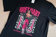 Bret Hitman Hart WWF wrestling cotton tee shirt never worn! wwe