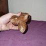 Hand Carved African three faces candle holder Image 5