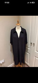 H&M deep grey dress size 16 - new