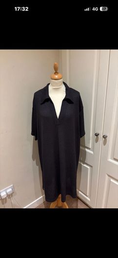H&M deep grey dress size 16 - new