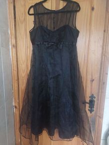 Kalico black chiffon dress (free post)