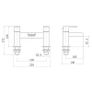 Waterfall Bath Filler Mixer Tap Chrome - Niagara, Soho Image 4