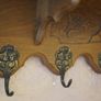 French Carved Oak Wall Coat Rack Image 3