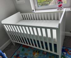Mothercare White Cot Bed
