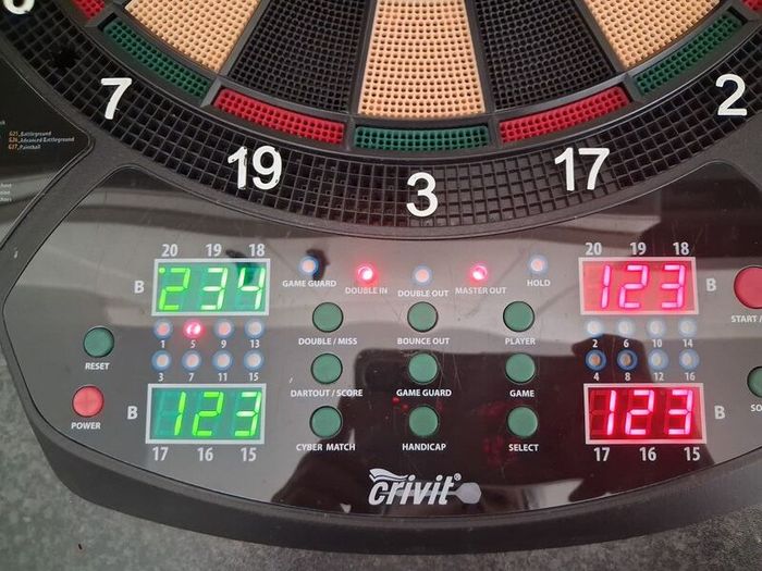 Crivit Electronic Dart Game With Darts & Instruction Manuel - RRP - 29.99