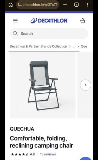 2 Decathlon Reclining Sun Lounger Chair