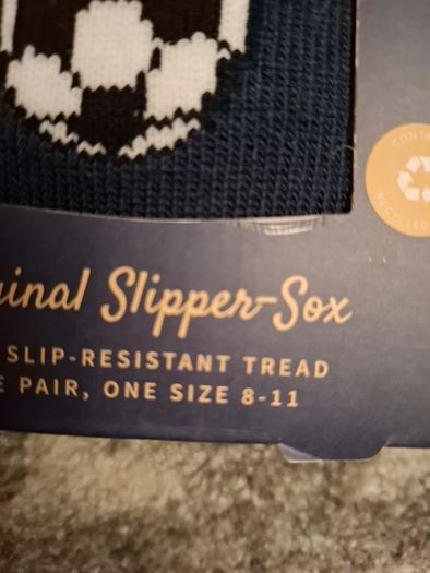 Totes Football Toasties Slipper Socks