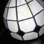 Table lamp with glass shade Image 2