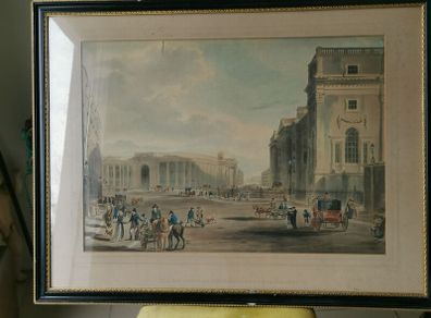 Antique Hand Coloured Engraving 1800's