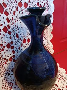 Badgerhill, pottery decanter with Cork & ceramic stopper