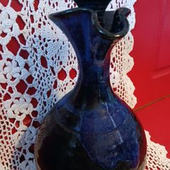 Badgerhill, pottery decanter with Cork & ceramic stopper