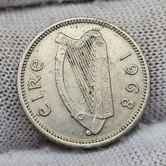 Ireland 1968 3d Threepence Coin