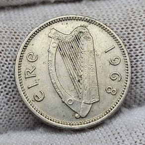 Ireland 1968 3d Threepence Coin