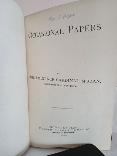 Occasional Papers by His Eminence Cardinal Moran (RB487)