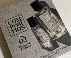 Composition no O2 bergamot & vetiver men fragrance set brand new