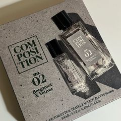 Composition no O2 bergamot & vetiver men fragrance set brand new