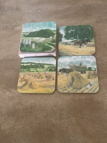 Vintage Kelsey coasters x 4