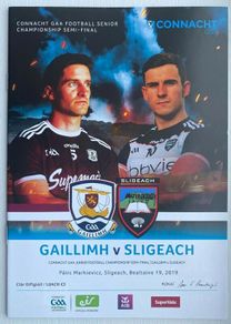 2019 Sligo v Galway - GAA Connacht Junior Football Semi Final Programme