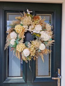 Handmade Silk Flower Wreath