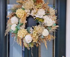 Handmade Silk Flower Wreath