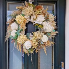 Handmade Silk Flower Wreath
