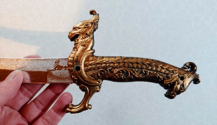 Gothic Skull Plastic Toy Sword With Cover (New).