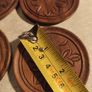 Wood Flower Floral Coaster Set - Brass inlay - Bahamas Image 3