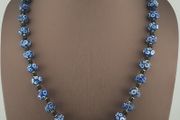 Antique Venetian Style Thousand Eyes Glass Beaded Necklace