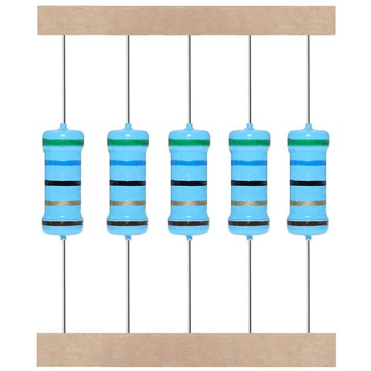 3W Resistor Kit 30 Values 150pcs 3 Watt Metal Film Fixed Resistors Assortment Pack 1 to 1M Ohm Common Industrial Electrical 3watt Assorted Resister Set RoHS Compliant with 1% Tolerance