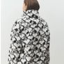 Cream Snoopy Half Zip Borg Fleece Image 2