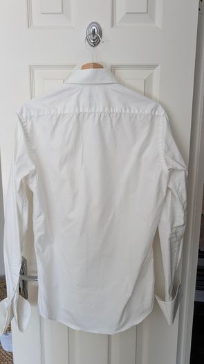 Profuomo (Sky Blue)- Slim Fit - White Formal Shirt - Double Cuff