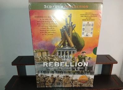 Easter 1916: Rebellion The Songs The Stories The Vision 3CD DVD Deluxe Edition Still sealed ireland