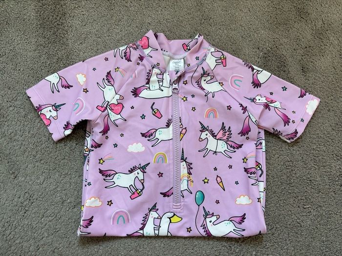 Next baby girl swimsuit sun protection upf 50+ 3 years old 98cm